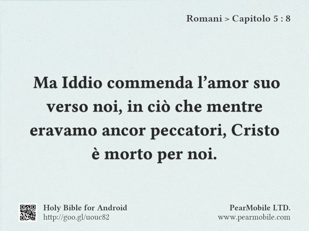 Romani, Capitolo 5:8